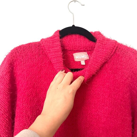 SHOW ME YOUR MUMU Timmy Fuzzy Knit‎ Tunic Pink Rose NWOT Medium - Picture 5 of 6